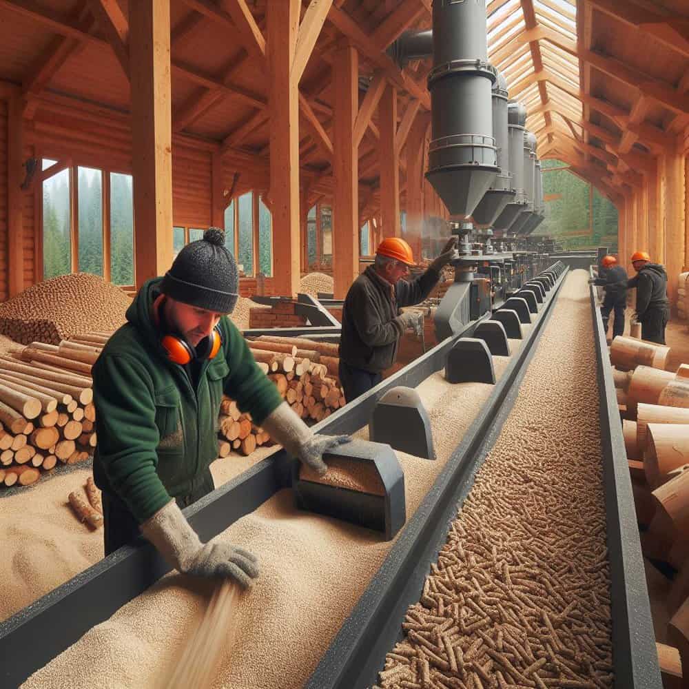 Pelete de lemn de brad și fag pentru încălzire